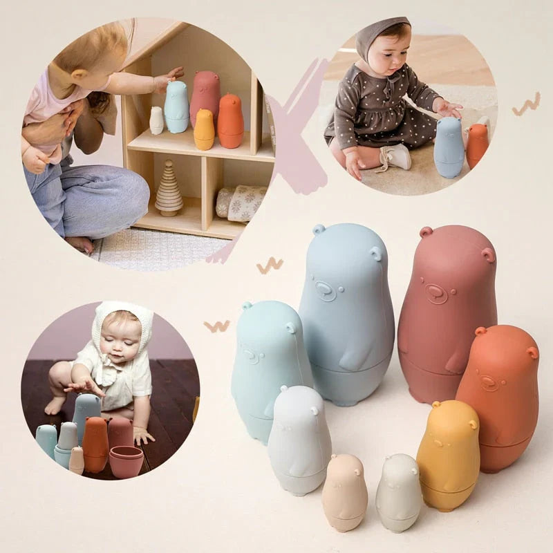 Enhanced Product Title: **Silikon Stapelpuppen Set – Weiche, Sichere und Lehrreiche Spielzeuge für Kinder – 4er-Set für Kreatives Spielen und Lernen** 

This optimized title includes relevant keywords and phrases that can improve visibility on Google Shop