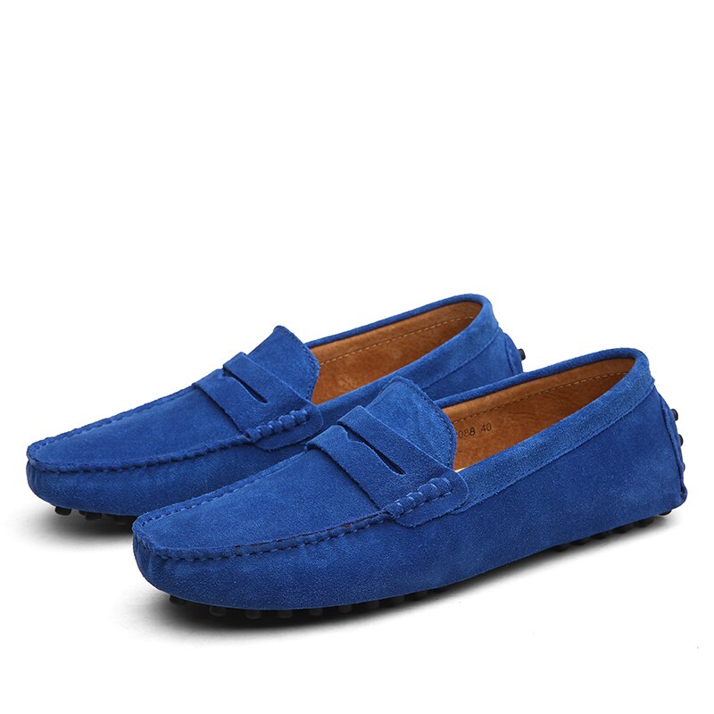 Italian – Fashionable Casual Suede Loafers for Men