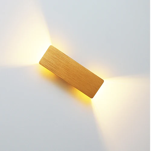Dual Up-Down LED Wall Light – 6W Aluminium, Warm/Cool White & 4 Colors
