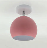 Nordic Macaron Ceiling Light | Modern Round Aluminium Lamp