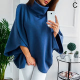 Asymmetrical women's turtleneck sweater – Autumn Magic Mara - 5