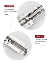 Kalsten | 2-piece set collapsible shelf brackets, heavy-duty, made of stainless steel for tables, motorhomes and space-saving