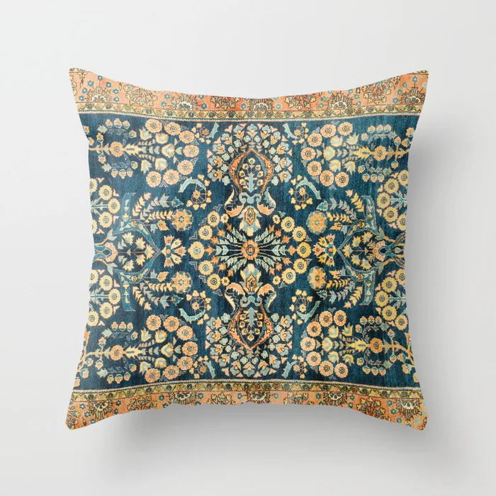 Oriental Cushion Cover – Plush Fabric, Hidden Zipper & 40–60cm Sizes