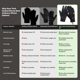 Winter Thermal Heated Gloves Touchscreen Outdoor Handwear