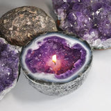 Crystal Healing Candle – Handcrafted Resin, Long-Lasting Glow & 6×6cm