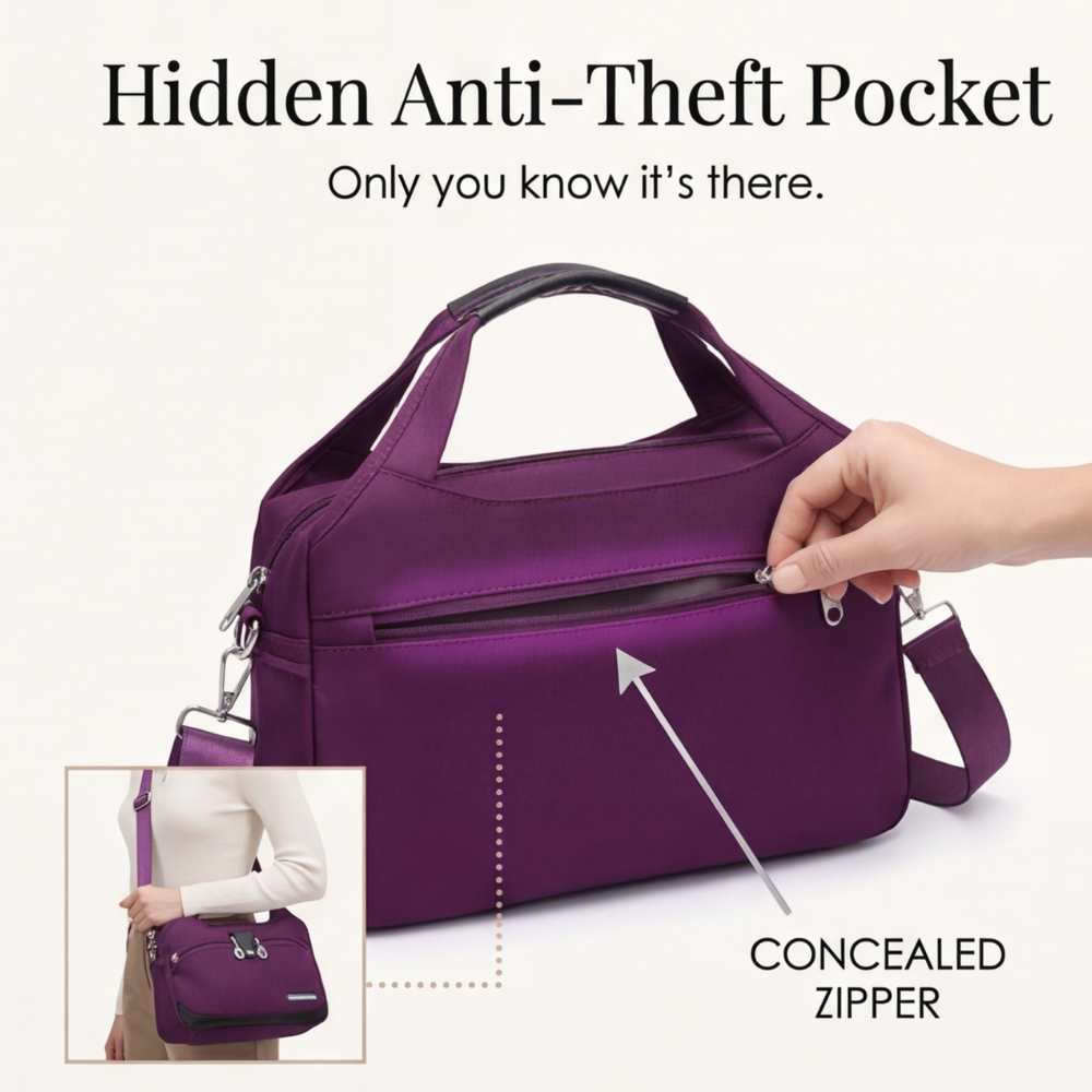 Multifunctional Crossbody Bag with Multiple Compartments – Organize Your Essentials Effortlessly
