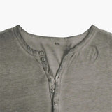 Men's Henley Shirt – Long Sleeve, Button Placket & Round Neck