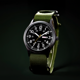 Men's Military Watch – Waterproof, Stainless Steel & NATO Strap