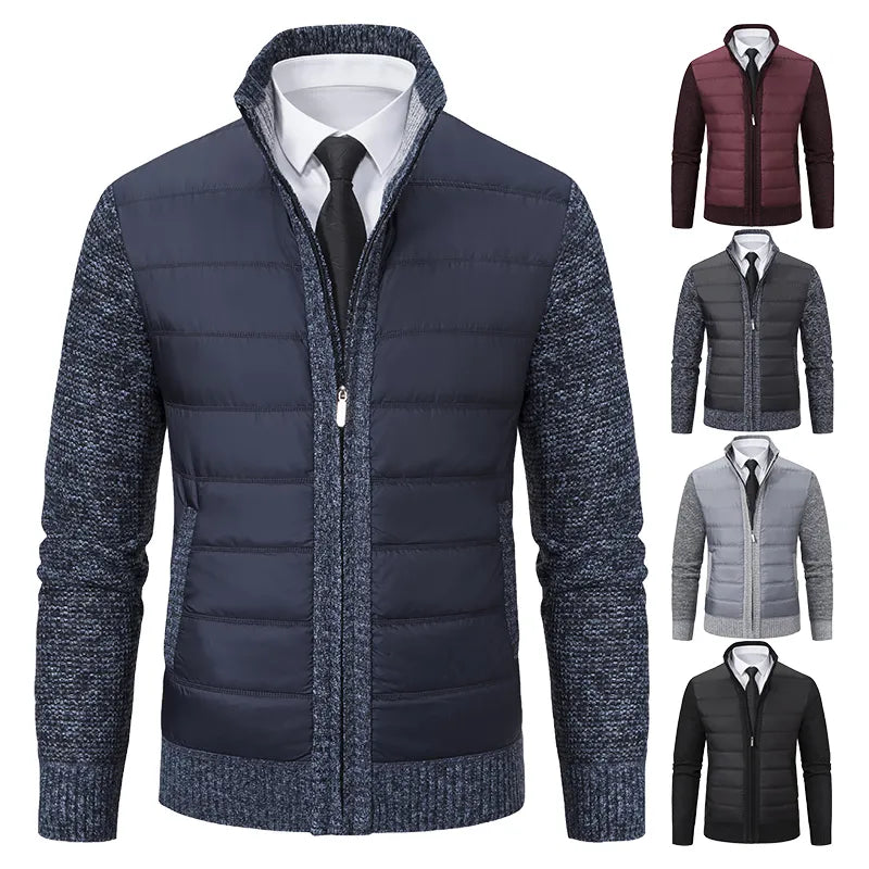Stylish Men's Cardigan Jacket - Cozy Knit Sweater for All Seasons