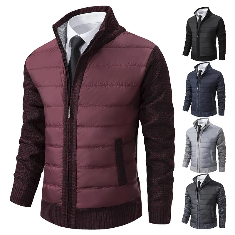 Stylish Men's Cardigan Jacket - Cozy Knit Sweater for All Seasons