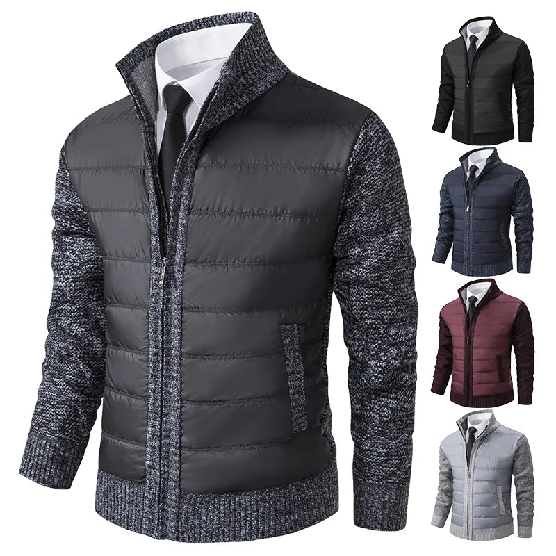 Stylish Men's Cardigan Jacket - Cozy Knit Sweater for All Seasons