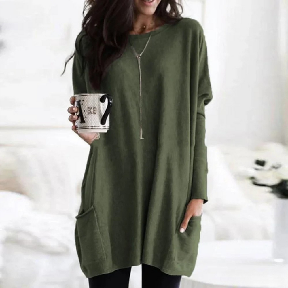 Enhanced Product Title: Anja™ Casual Pocket Top - Stylish & Comfortable Women's Wear

This optimized title includes relevant keywords that potential customers might use when searching for similar products, while also highlighting the style and comfort of