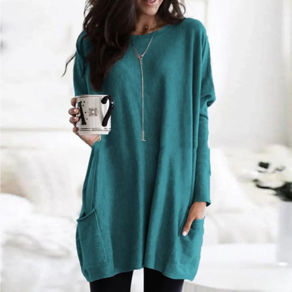 Enhanced Product Title: Anja™ Casual Pocket Top - Stylish & Comfortable Women's Wear

This optimized title includes relevant keywords that potential customers might use when searching for similar products, while also highlighting the style and comfort of