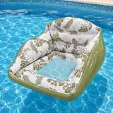 Inflatable U-Shape Pool Lounger – Mesh Cooling Seat, Puncture-Resistant PVC & 100kg Capacity