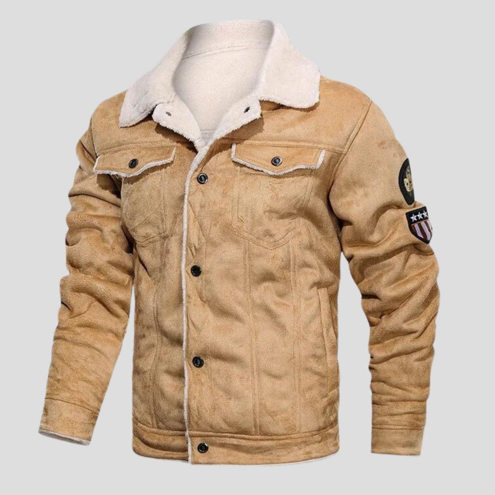 Men's Classic-Style Biker Jacket - Mio - 3