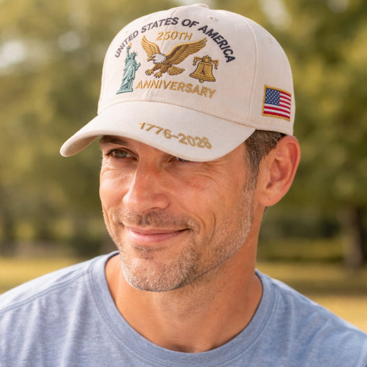 Men's Veterans Baseball Cap – Commemorative, Embroidered & Adjustable Fit