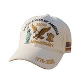 Men's Hat Veterans Baseball Cap Commemorative Patriotic Design