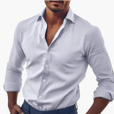 Men's Shirt – Classic Collar, Long Sleeves & Button Cuffs
