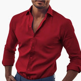 Men's Shirt – Classic Collar, Long Sleeves & Button Cuffs