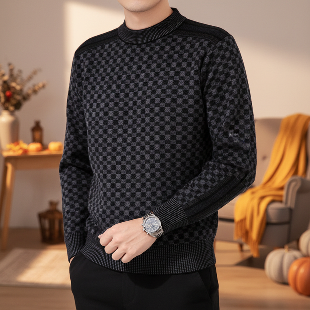 Men's Sweater with Round Neck - Andreas