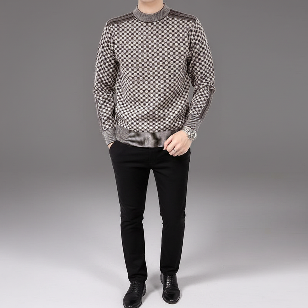 Men's Sweater with Round Neck - Andreas