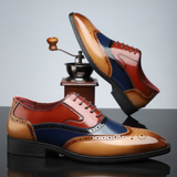 Men's Wingtip Brogue Lace-Up Shoes - Noel