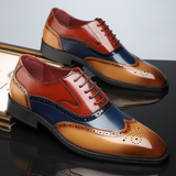 Men's Wingtip Brogue Lace-Up Shoes - Noel