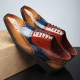 Men's Wingtip Brogue Lace-Up Shoes - Noel