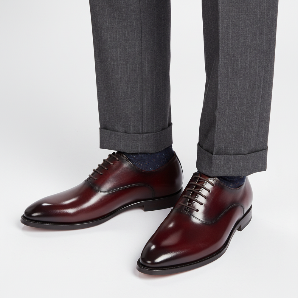 Vernon - Men's Classic Leather Shoes - detail