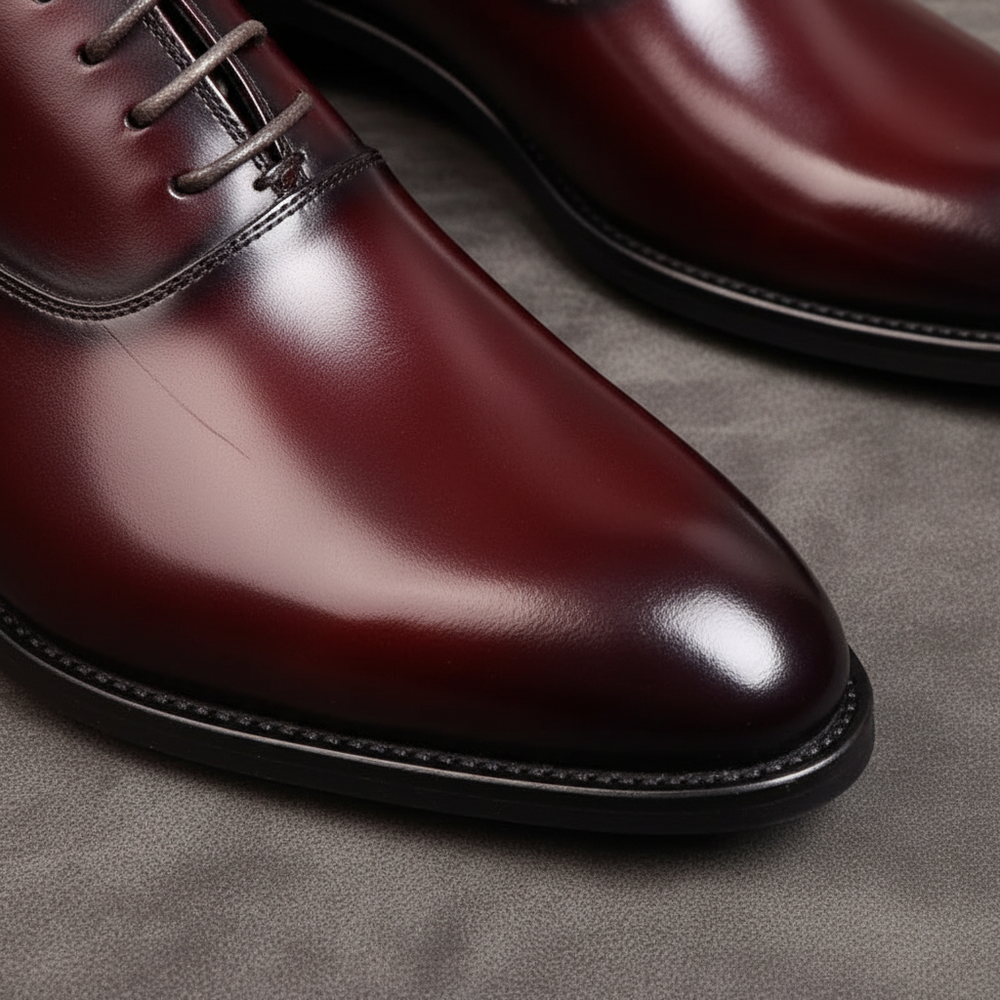 Vernon - Men's Classic Leather Shoes - detail