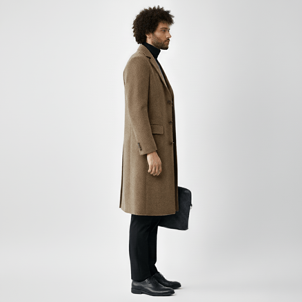 Michael - Men's coat with button placket - 3