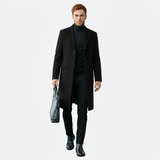 Michael - Men's coat with button placket - 4