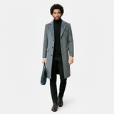 Michael - Men's coat with button placket - 7
