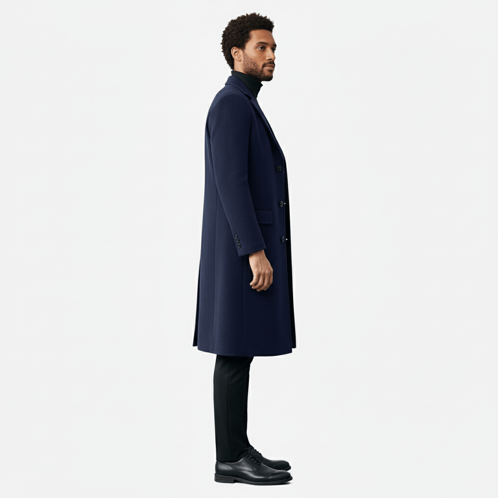 Michael - Men's coat with button placket - 8