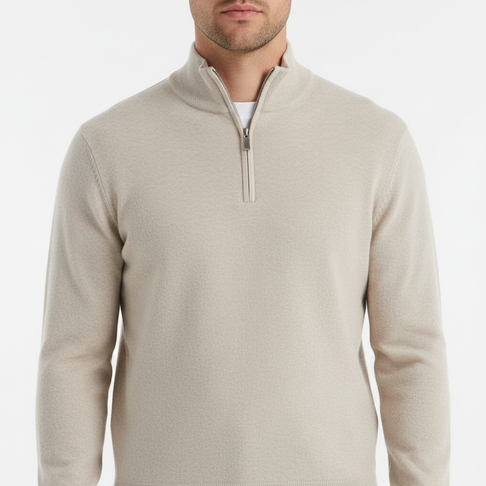 Men's Sweater with Zipper - Leonard