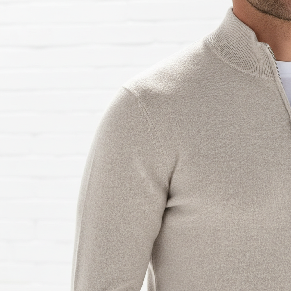 Men's Sweater with Zipper - Leonard