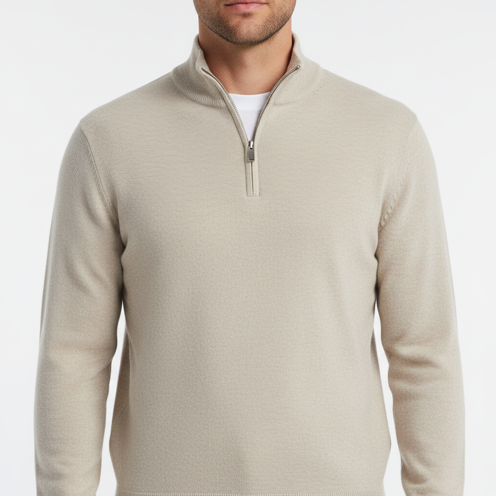 Men's Sweater with Zipper - Leonard
