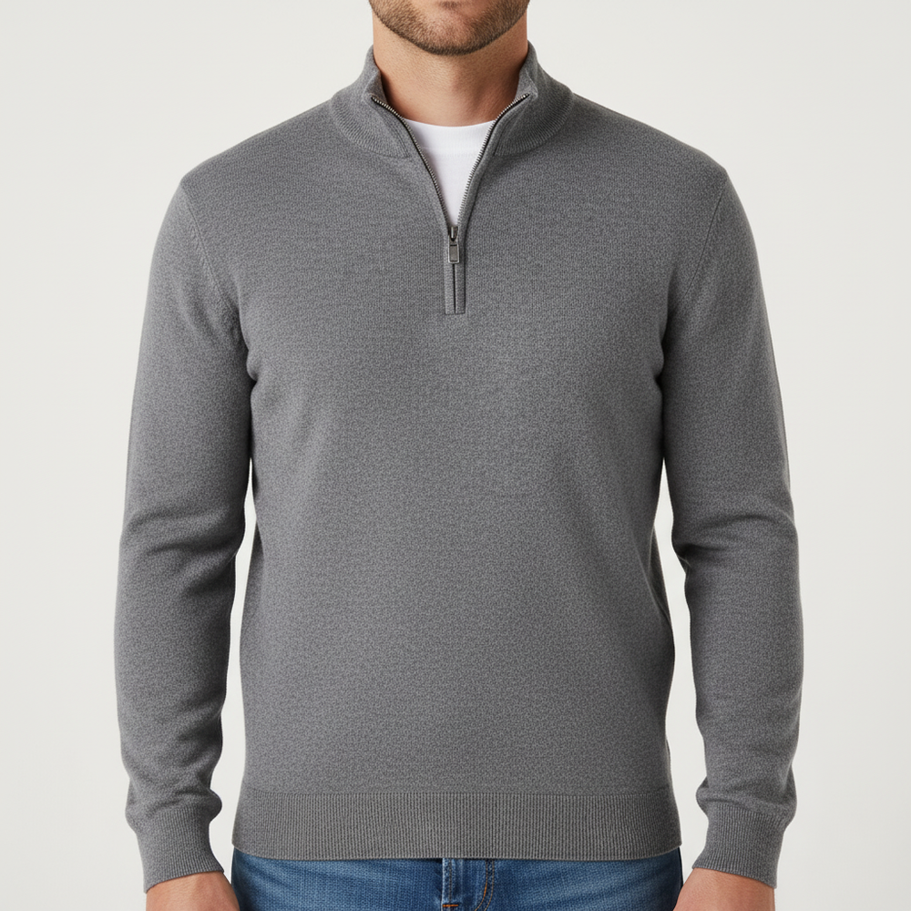 Men's Sweater with Zipper - Leonard