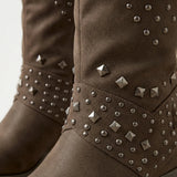 Women's pointed toe western boots, view 3