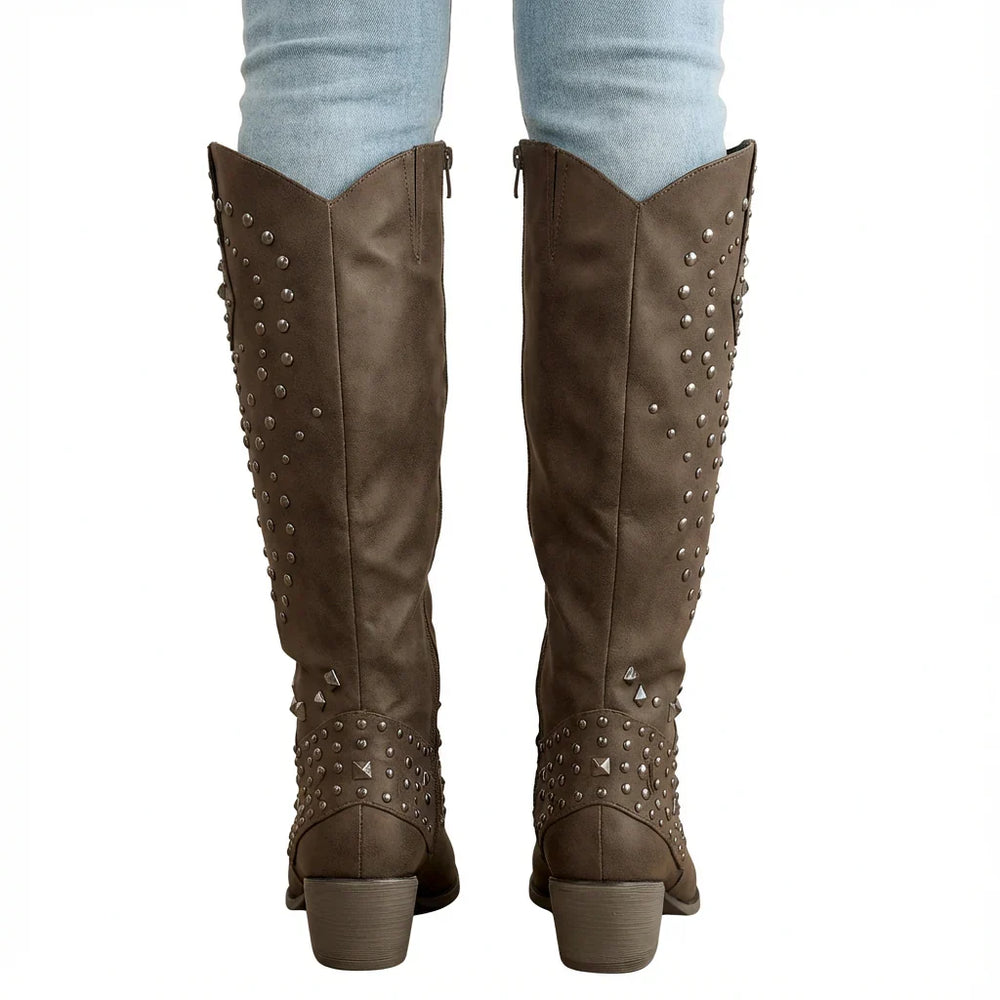 Women's pointed toe western boots, view 5