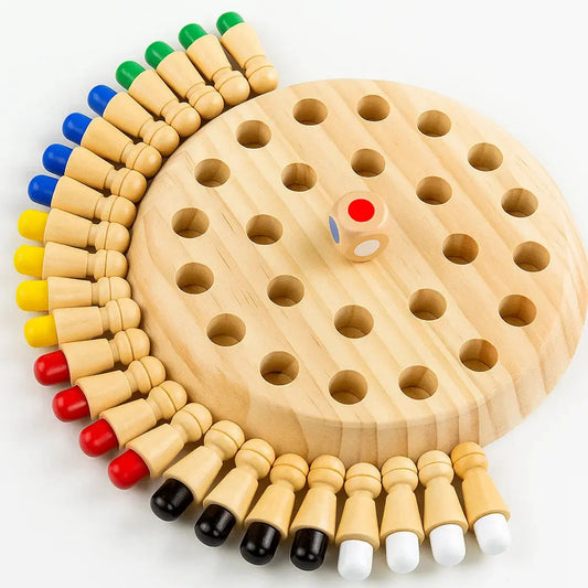 Wooden Memory Game for Kids – Memory Training, Coordination Play & Concentration Skills