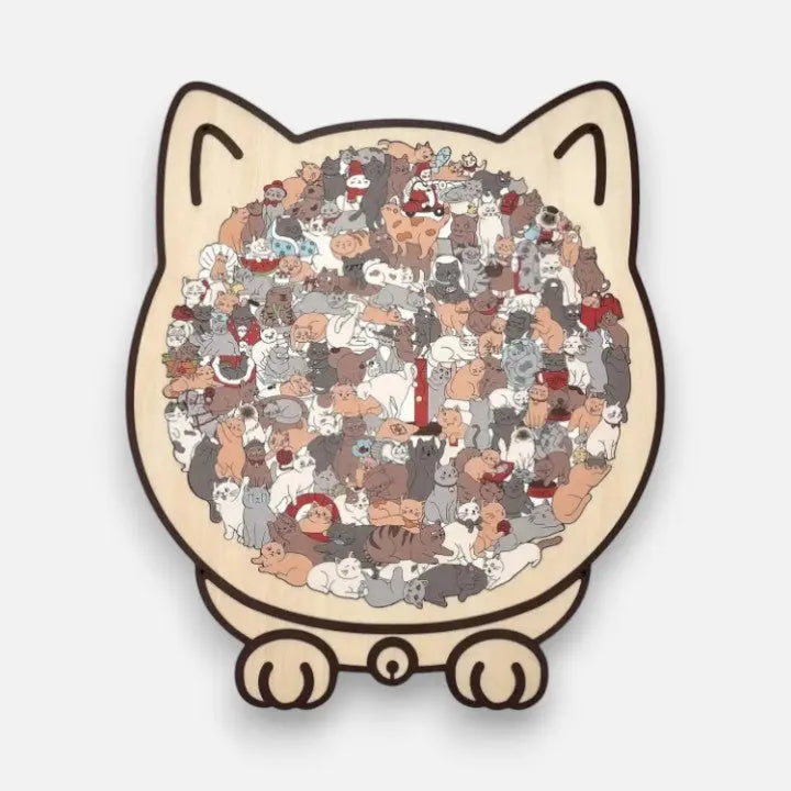 Enhanced Product Title: "Wooden Cat Puzzle - Engaging and Educational Toy for Kids | Eco-Friendly Holzpuzzle"

This title includes relevant keywords while emphasizing the product's features and benefits, making it more appealing for Google Shopping.