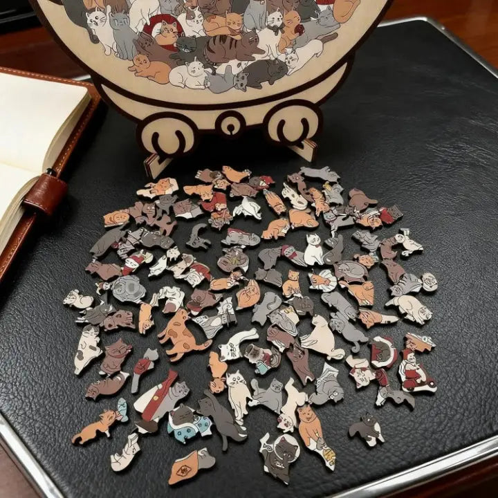 Enhanced Product Title: "Wooden Cat Puzzle - Engaging and Educational Toy for Kids | Eco-Friendly Holzpuzzle"

This title includes relevant keywords while emphasizing the product's features and benefits, making it more appealing for Google Shopping.