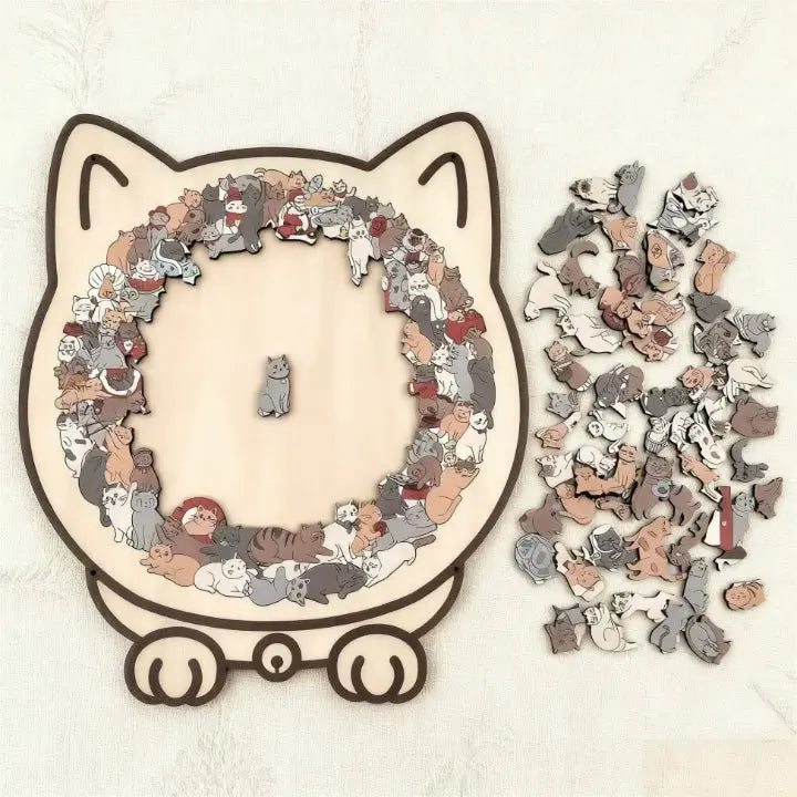 Enhanced Product Title: "Wooden Cat Puzzle - Engaging and Educational Toy for Kids | Eco-Friendly Holzpuzzle"

This title includes relevant keywords while emphasizing the product's features and benefits, making it more appealing for Google Shopping.