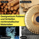 Wood Carving Disc Set – Tungsten Carbide, 100mm & 3-Piece for Angle Grinders