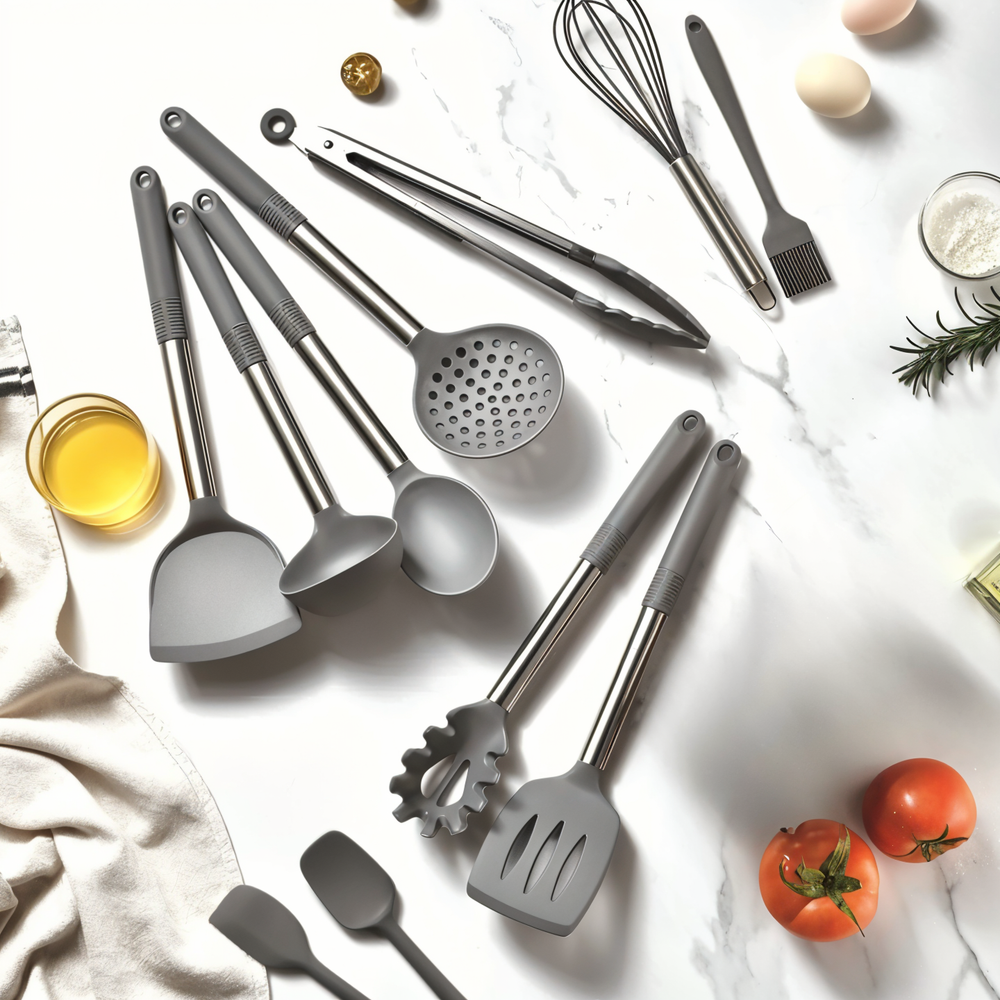 12-Piece Silicone Kitchen Utensil Set - Culinara Pro