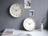 Nordic Wall Clock | Minimalist Wood Frame Design