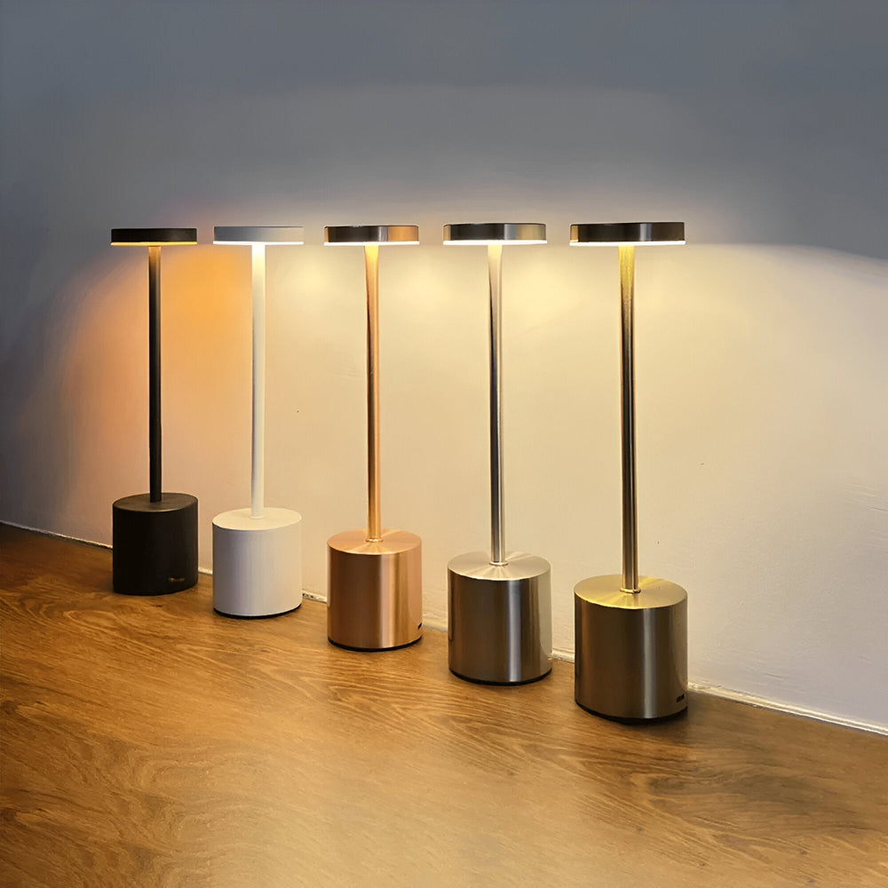 LED Table Lamp with Wireless Charging – USB Port, 3 Light Colors, 45cm