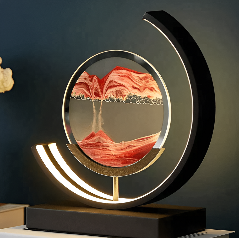 Sand Glow LED Sand Lamp - Elegant Ambient Lighting for Home Decor