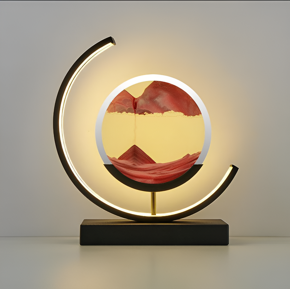 Sand Glow LED Sand Lamp - Elegant Ambient Lighting for Home Decor